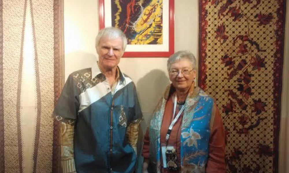 Rudolf Smend dan Brigitte Willach di Gelar Batik Nusantara 2015 (Foto: Lani/detikFinance)